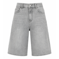 Denim bermuda grigio