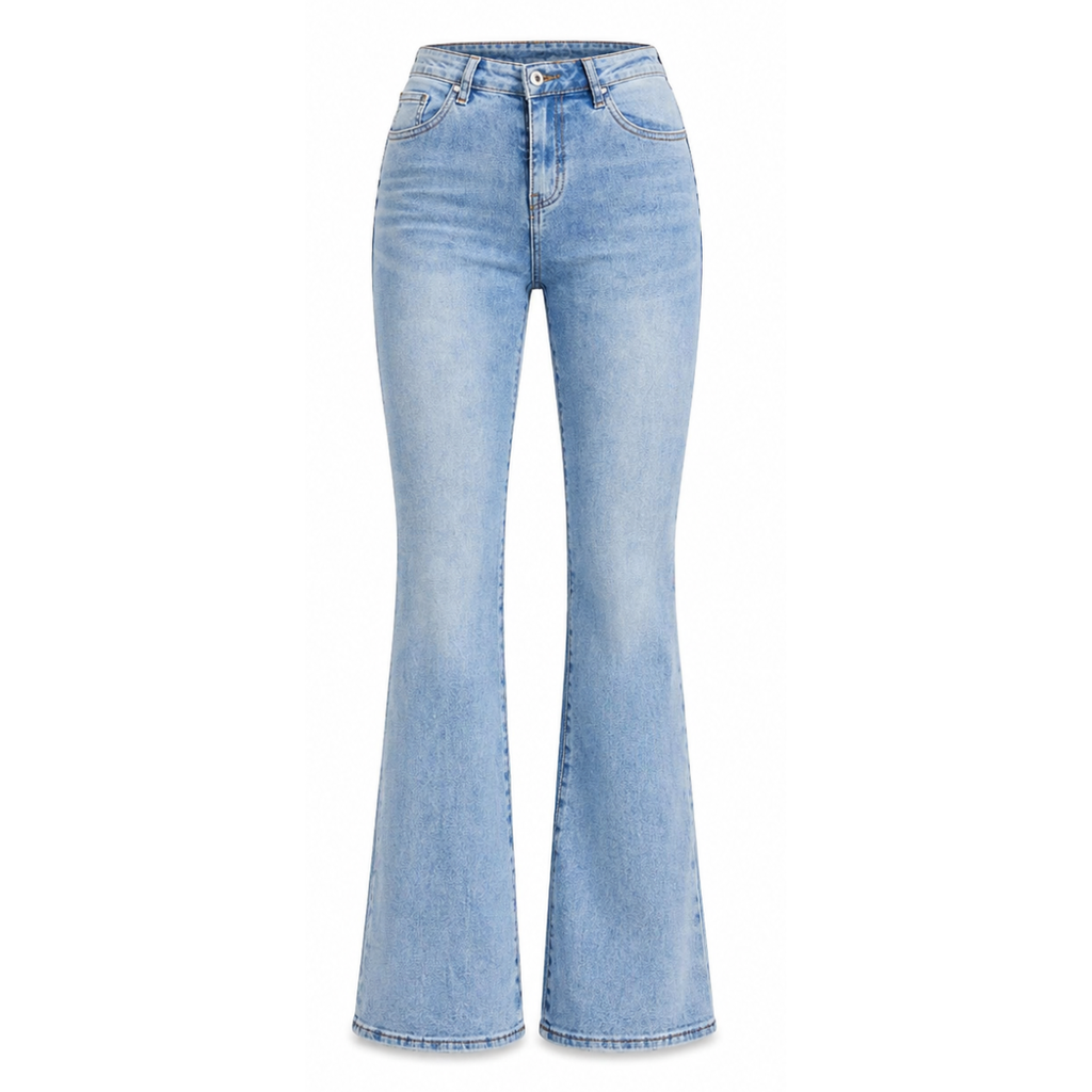 Jeans flared cropped donna