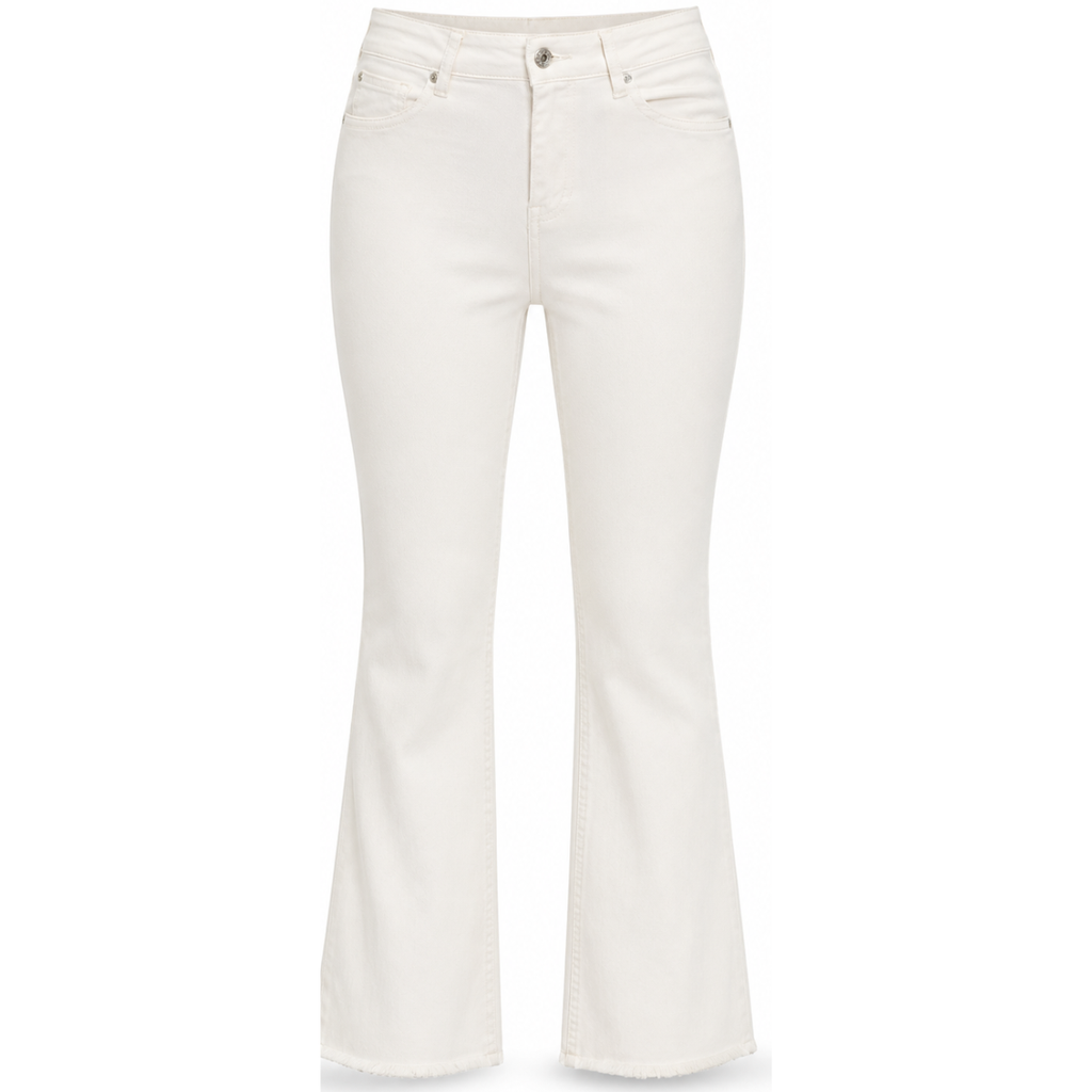 Jeans bootcut sfrangiati