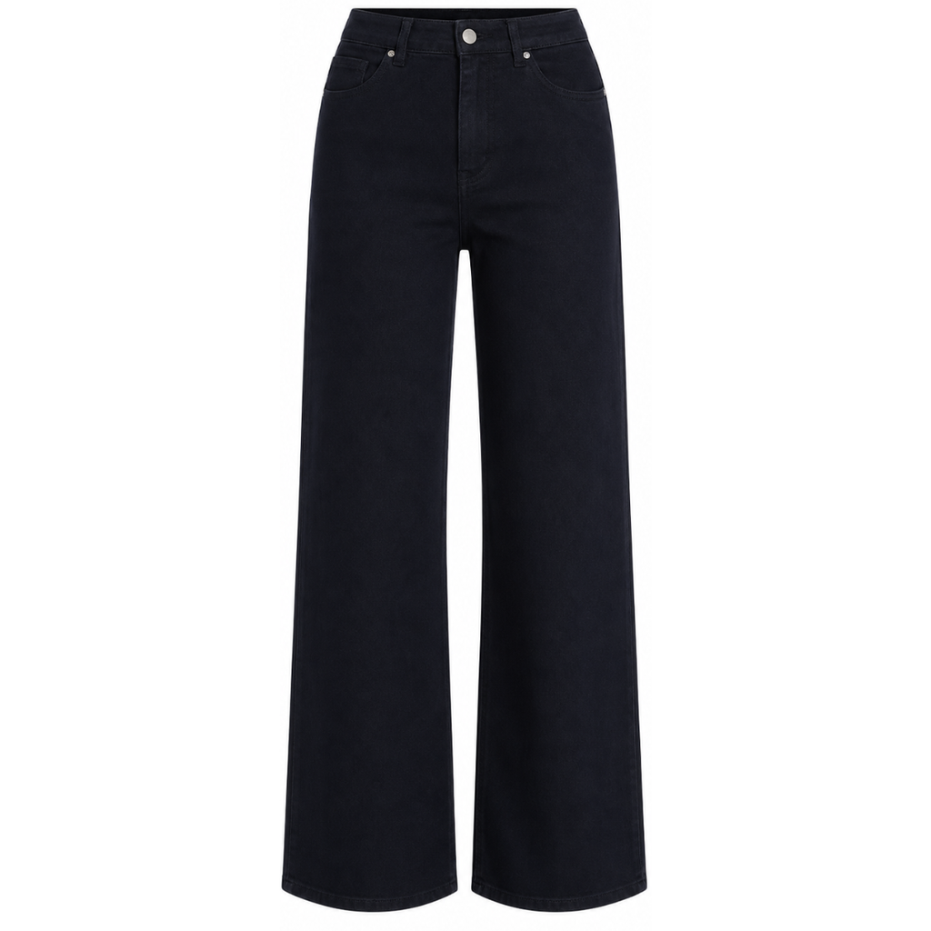 Jeans wide leg a vita alta