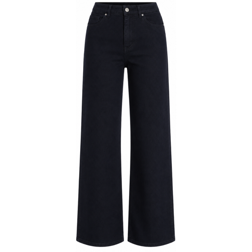 Jeans wide leg a vita alta