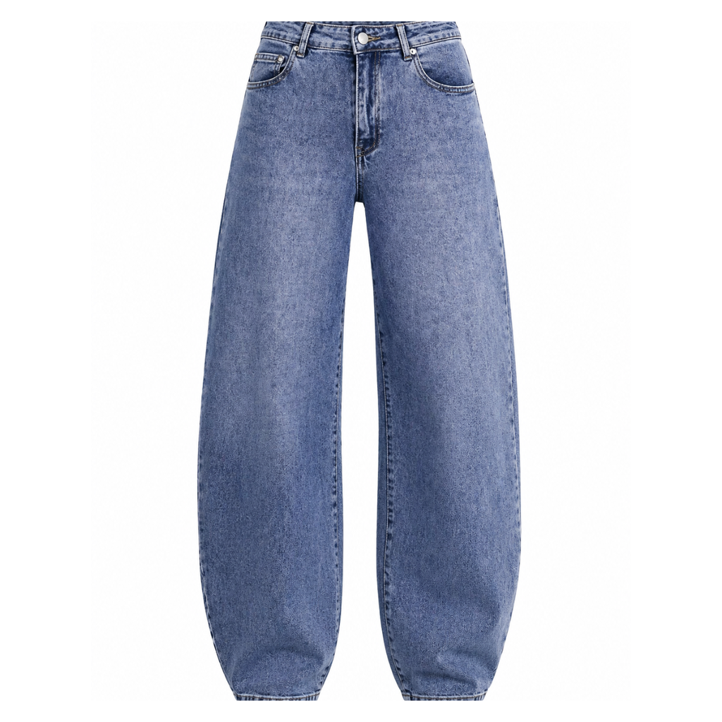 Jeans balloon vita alta donna