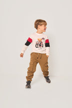 Maglia maniche lunghe con stampa