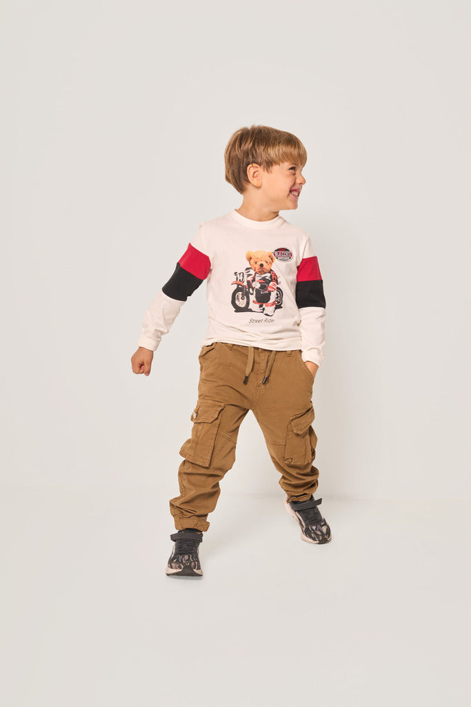Maglia maniche lunghe con stampa