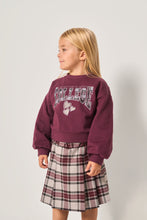 Carica l&#39;immagine nel visualizzatore di Gallery, Felpa cropped con scritta bambina
