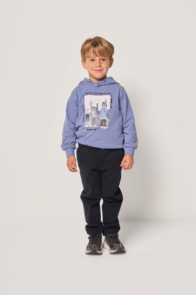 Felpa con cappuccio e stampa bambino