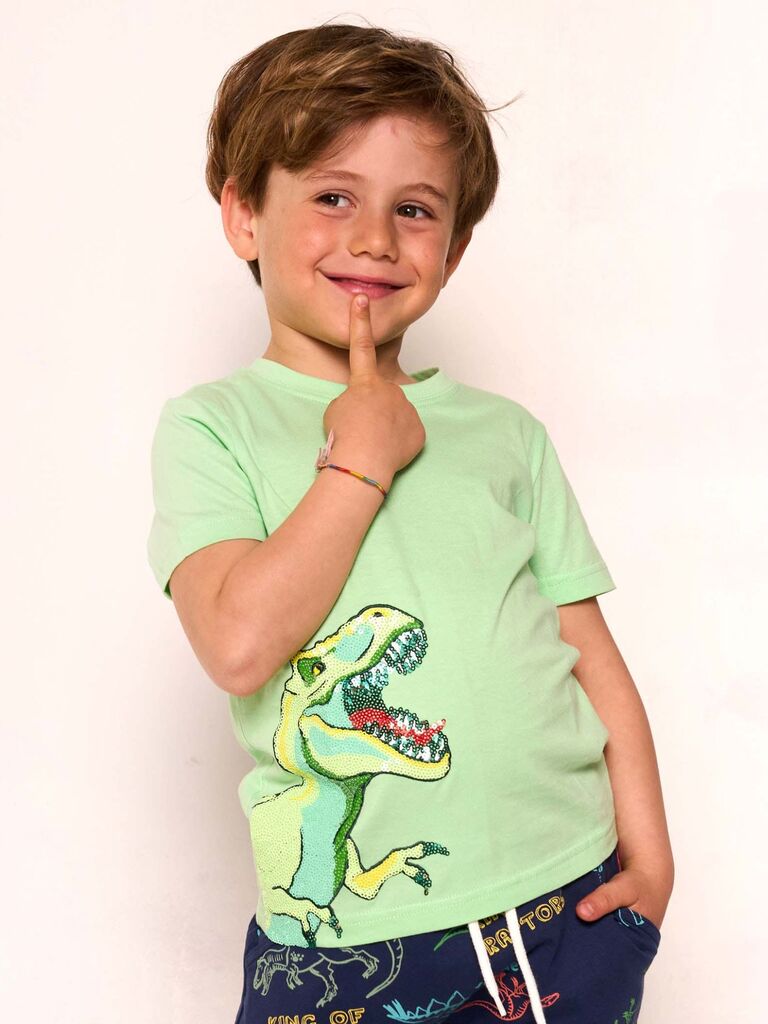 T-shirt con dinosauro