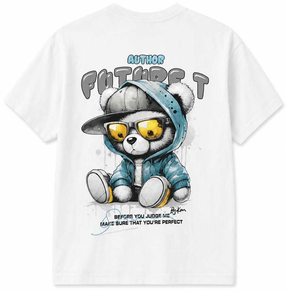 T-shirt con stampa dietro