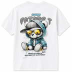 T-shirt con stampa dietro