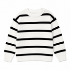 Maglia girocollo rigata