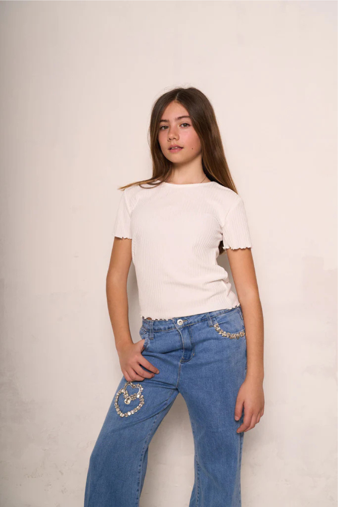 T-shirt bambina a maniche corte