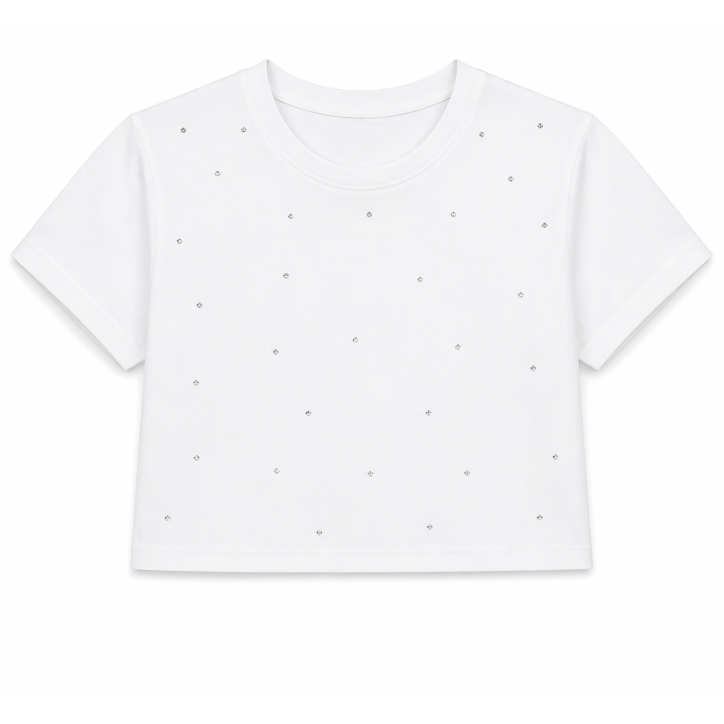 T-shirt con strass