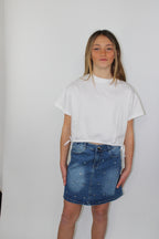 T-shirt da bambina con elastico