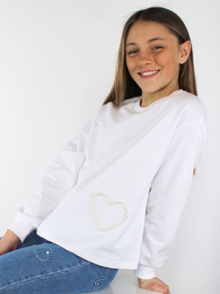 Maglia con perle