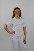 T-shirt con maniche a sbuffo
