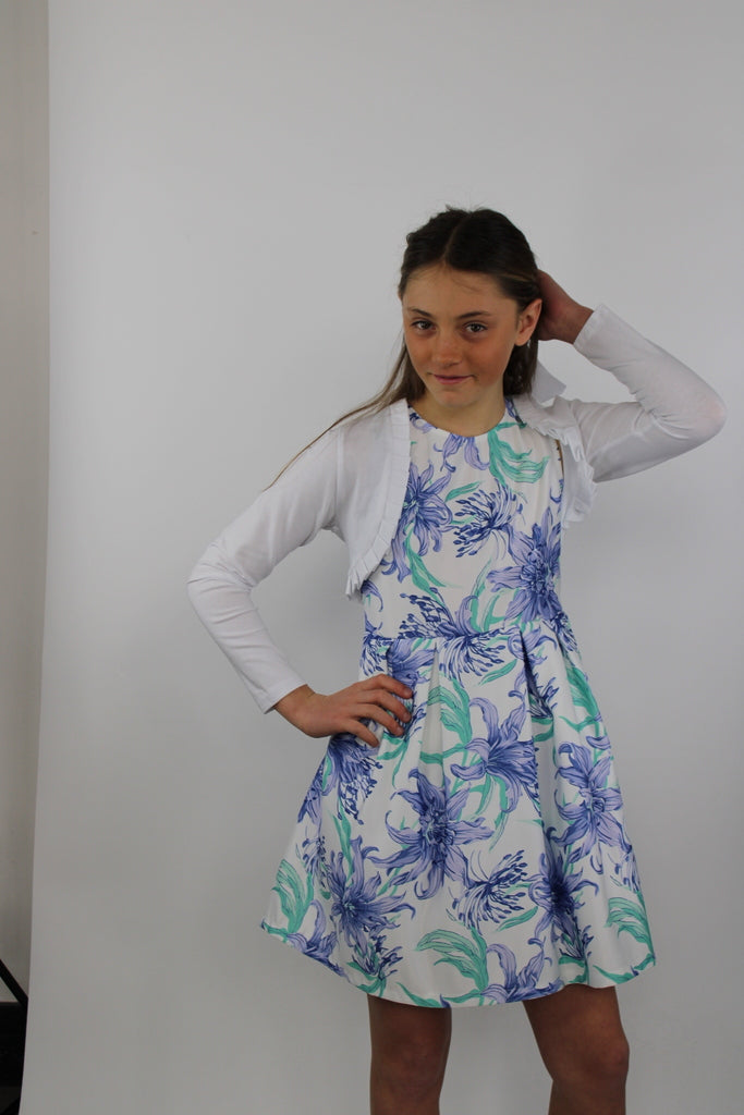 Coprispalle da bambina con pieghe