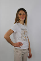 Maglia da bambina con stampa frontale