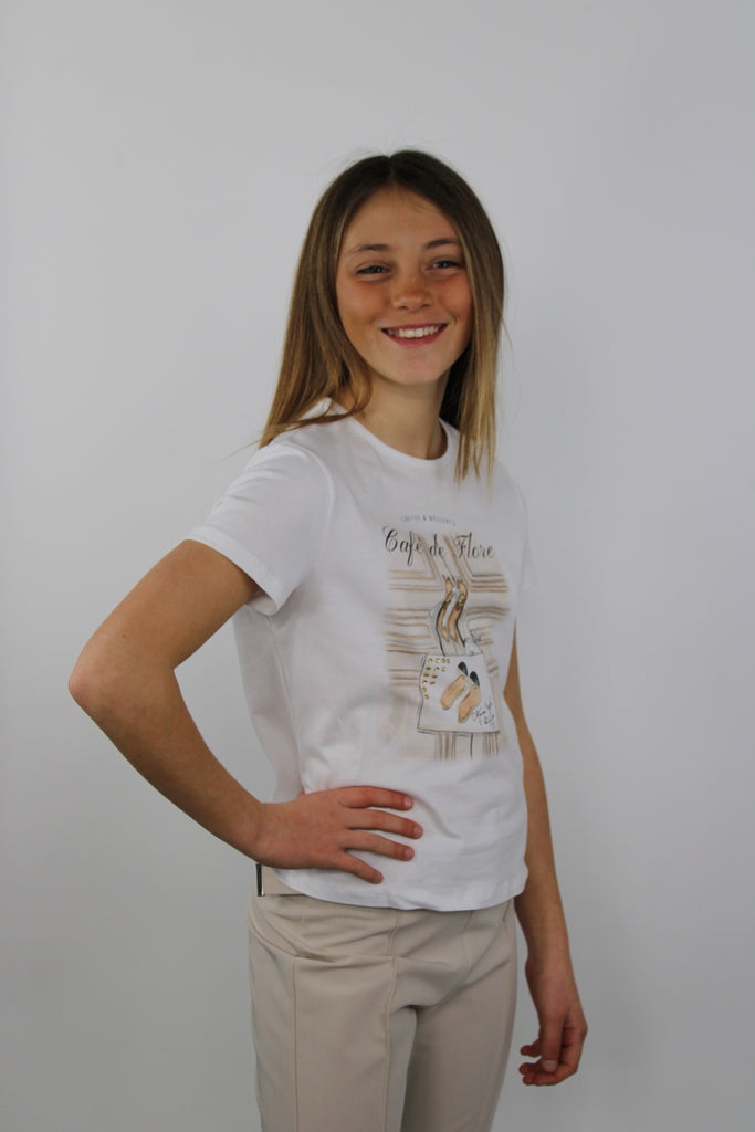 Maglia da bambina con stampa frontale