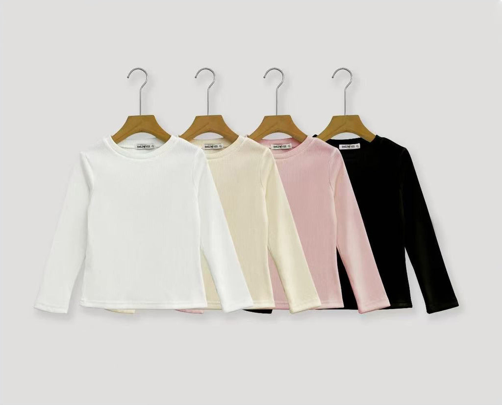 Maglia bambina a coste