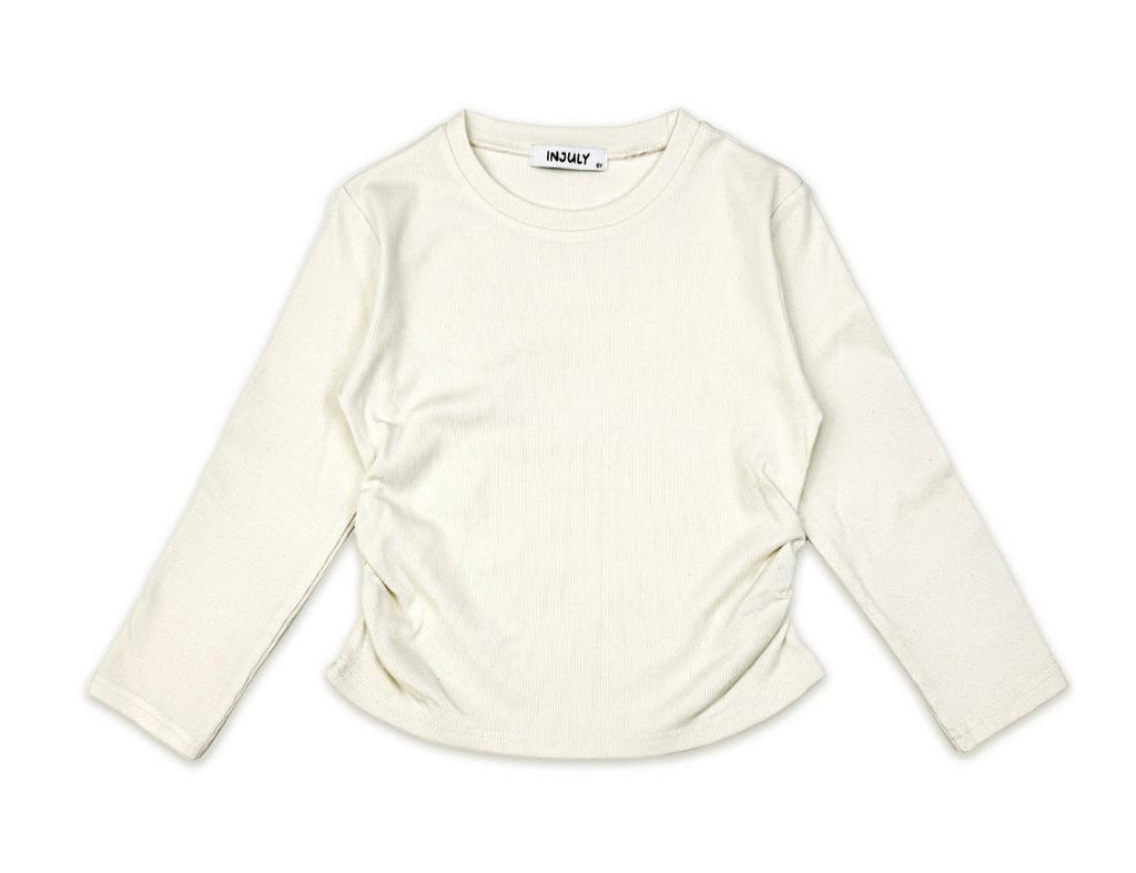 Maglia bambina con arricciature laterali