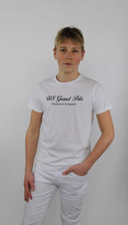 T-shirt con scritta al centro