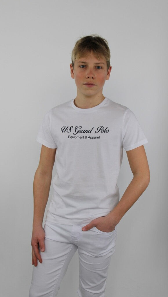 T-shirt con scritta al centro