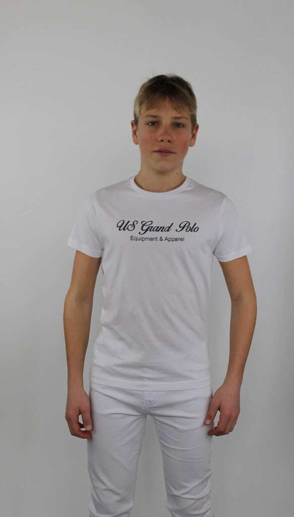 T-shirt con scritta al centro