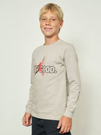 Maglia con scritta just good