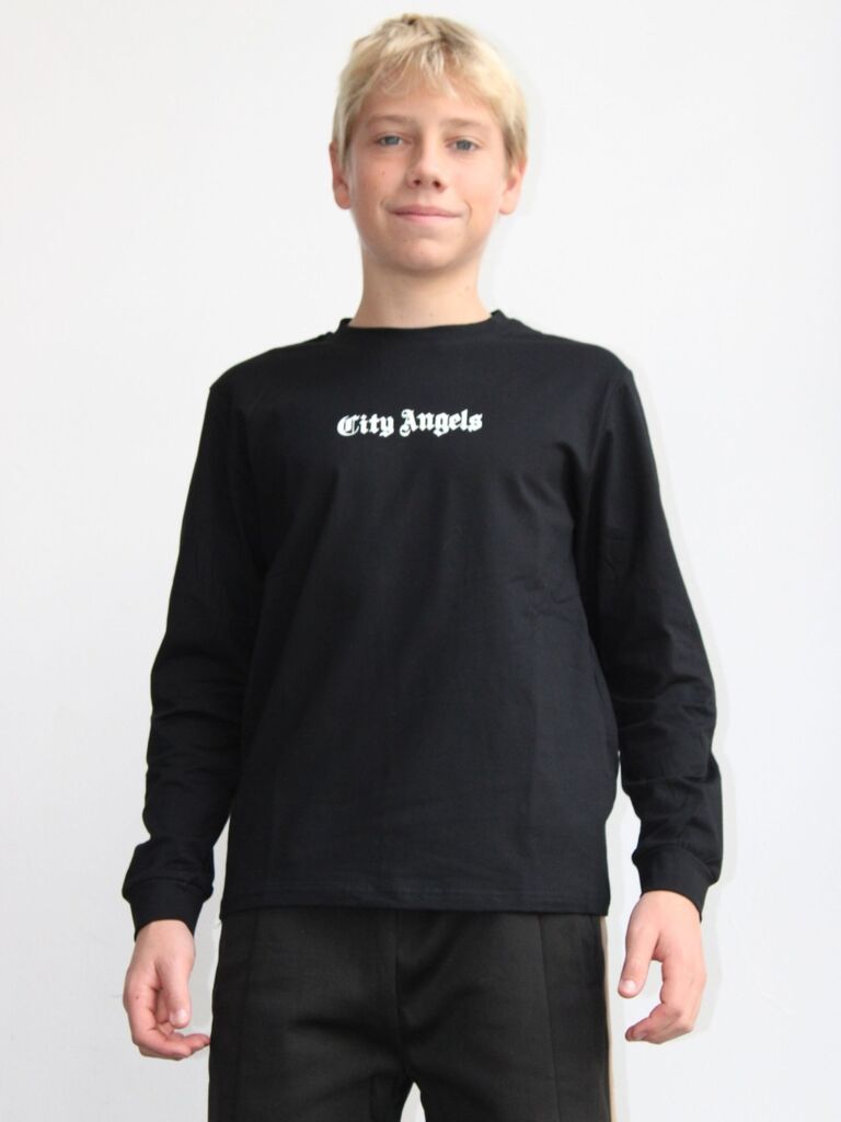 Maglia con scritte "City Angels"