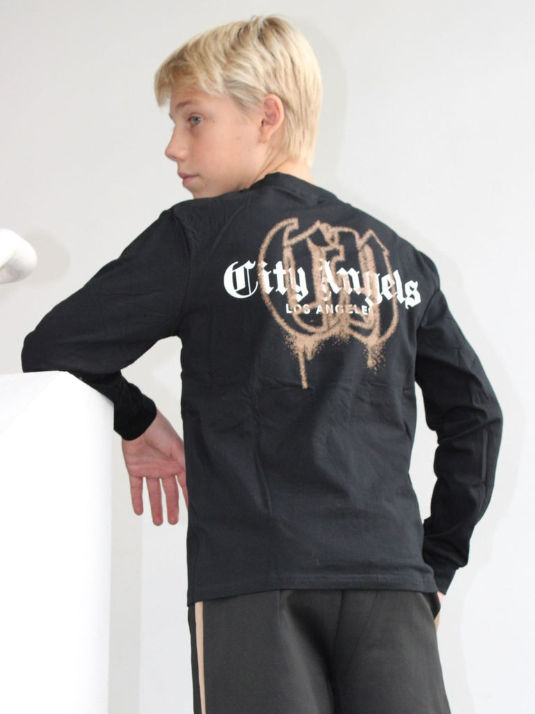 Maglia con scritte "City Angels"