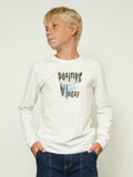 Maglia con scritta "Positive Vibes"