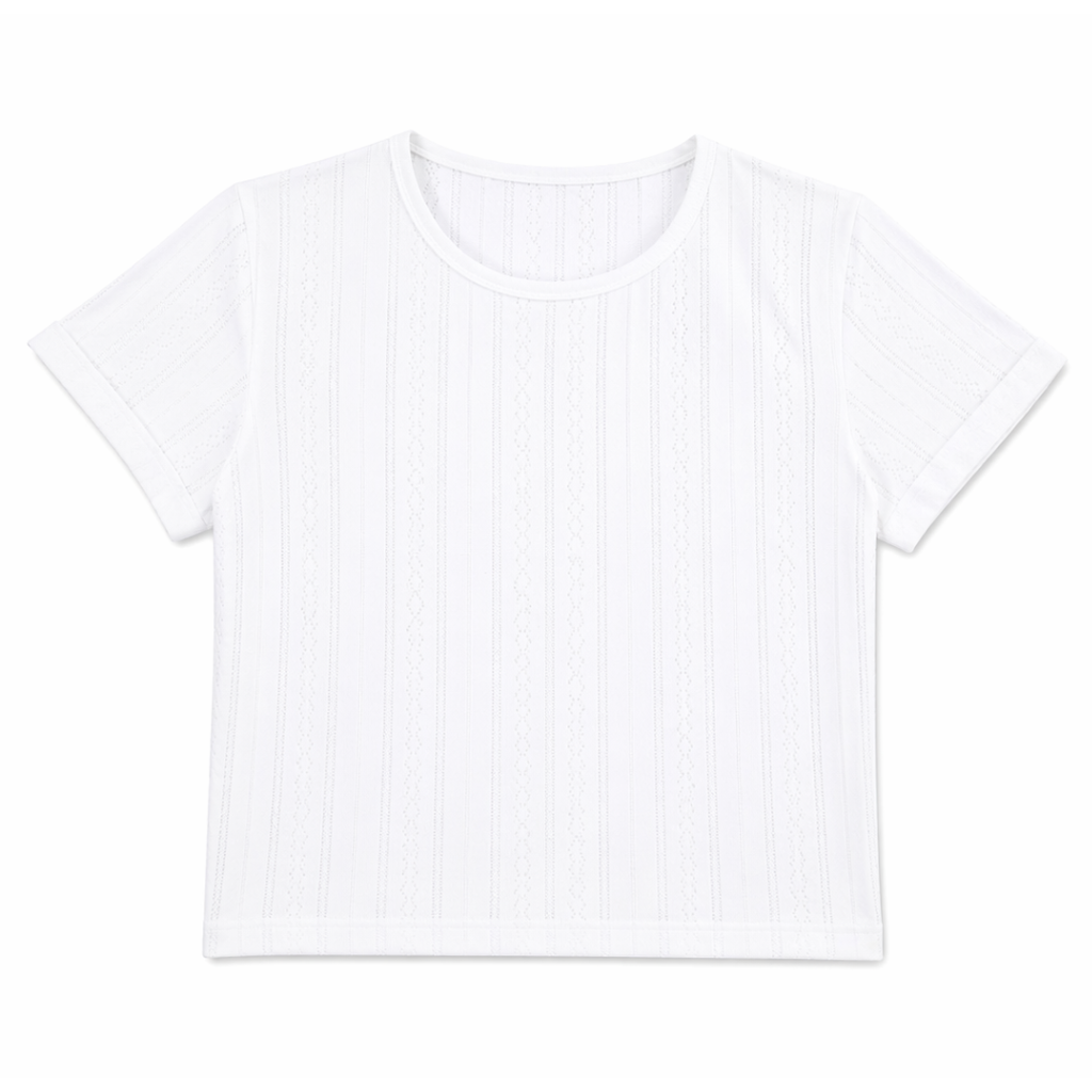 T-Shirt da bambina con trama