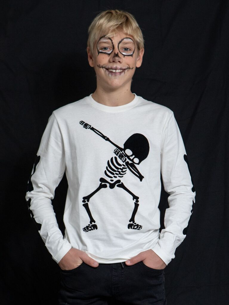 Maglia con scheletro dab