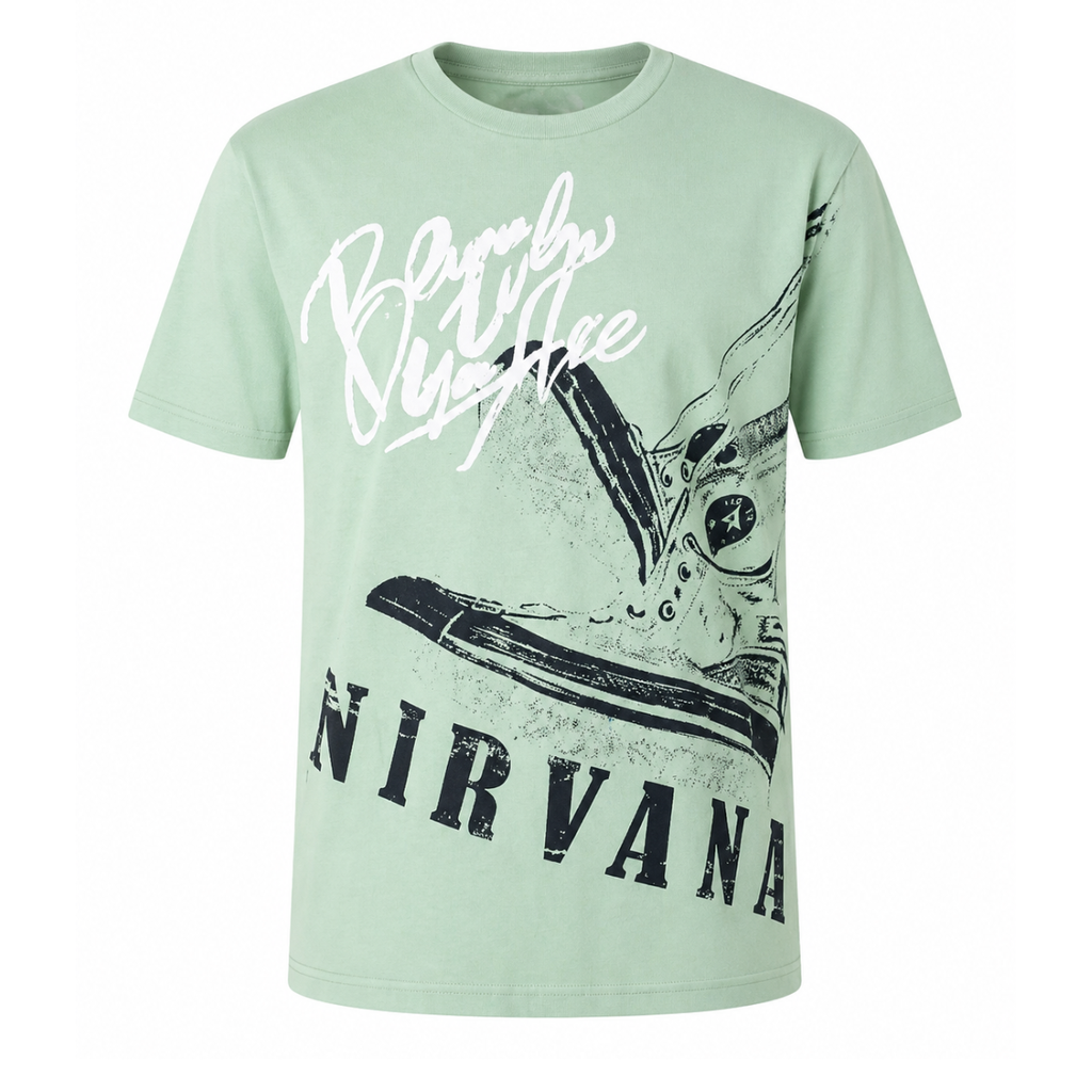 T-shirt con scritte e stampa