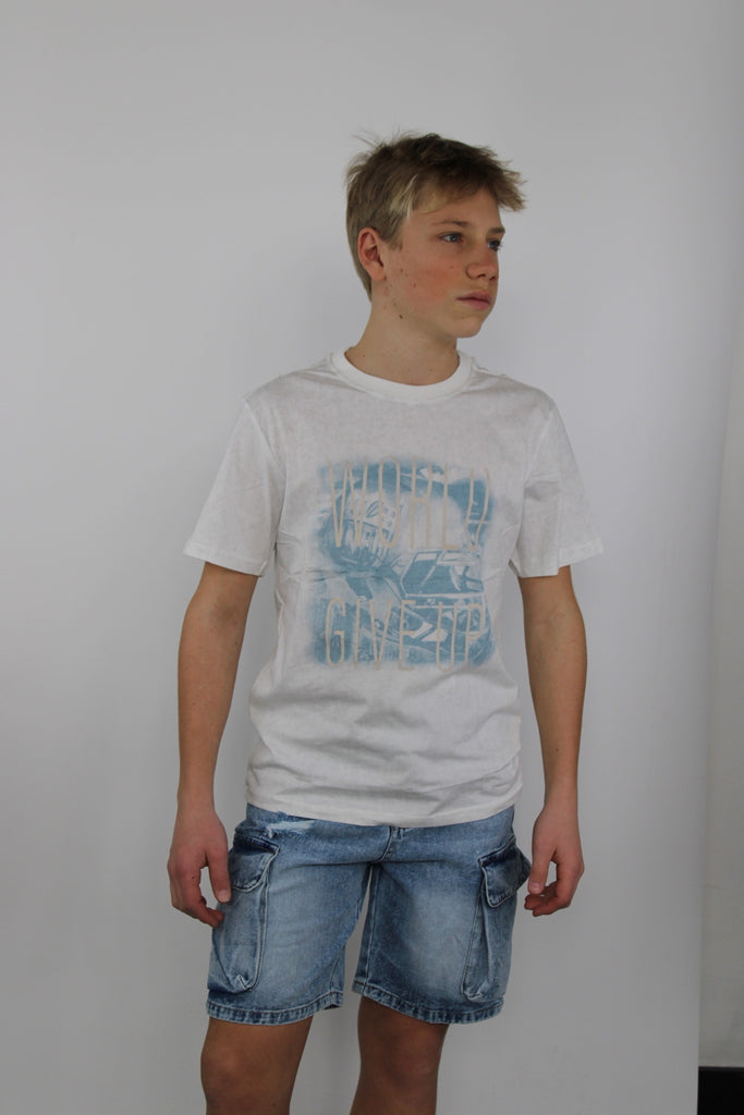 T-shirt con stampa al centro