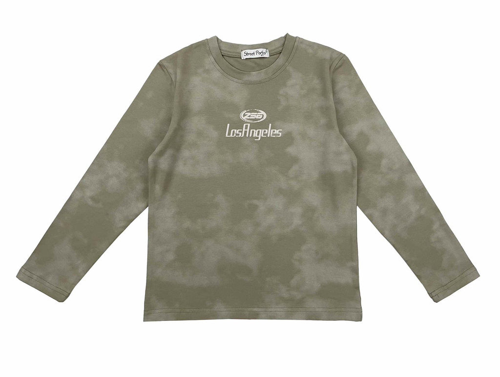 Maglia bambino girocollo stampa lettering