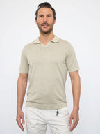 Polo in maglia strutturata