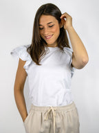 Maglietta con balze