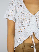 Carica l&#39;immagine nel visualizzatore di Gallery, Top cropped crochet
