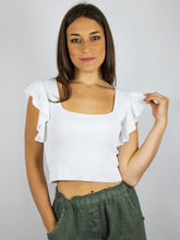 Carica l&#39;immagine nel visualizzatore di Gallery, Maglia cropped  costine
