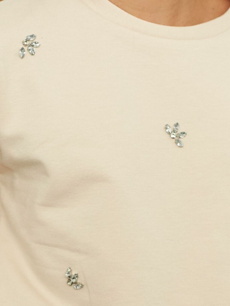 Maglia con applicazioni strass