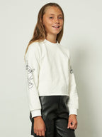 Maglia con disegni maniche