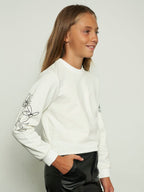 Maglia con disegni maniche