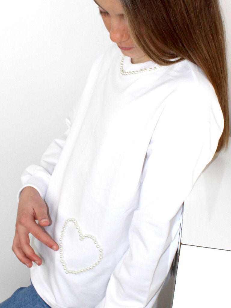 Maglia con perle