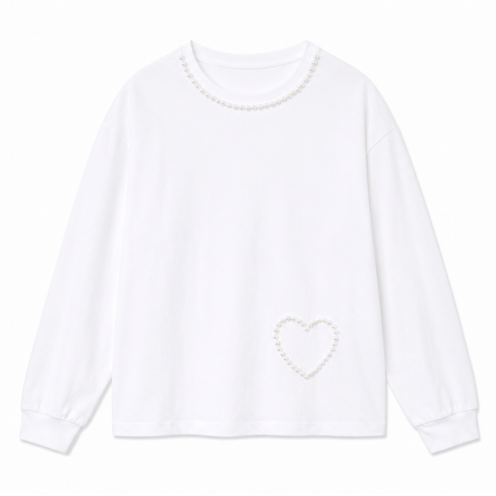 Maglia con perle