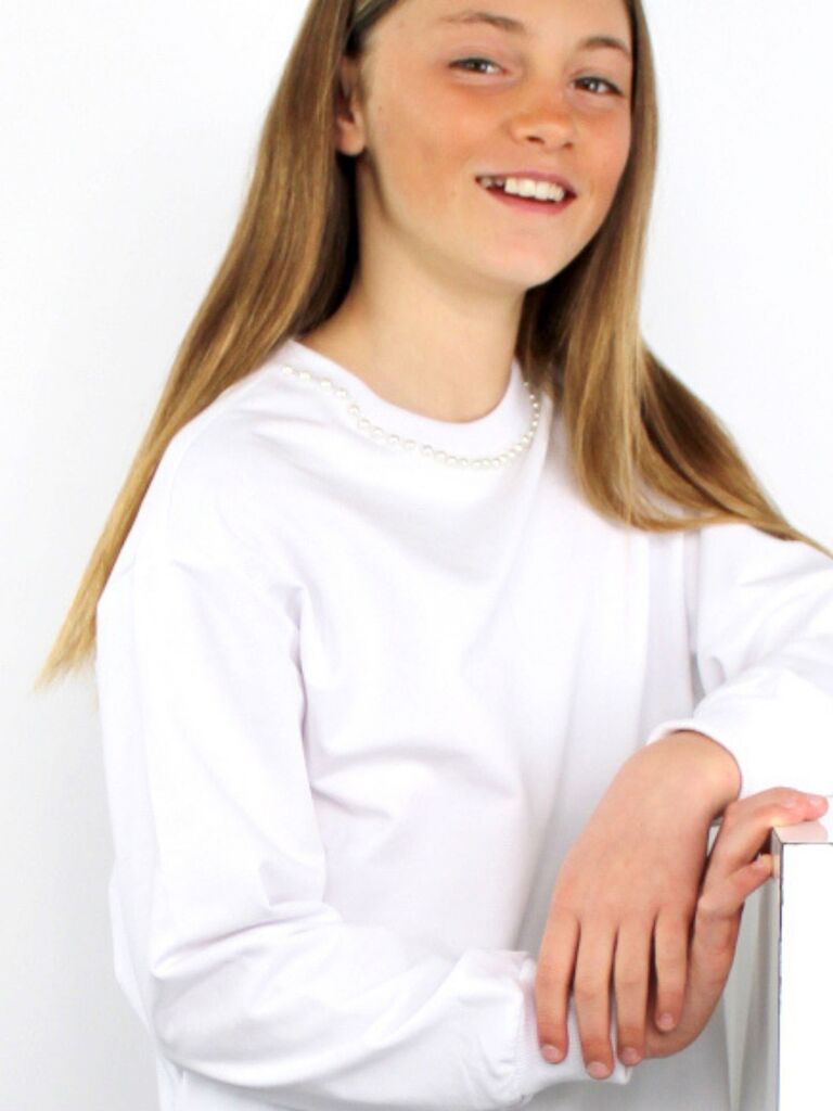 Maglia con perle