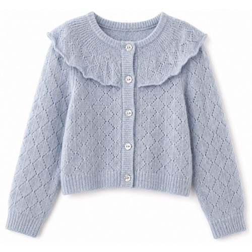 CARDIGAN TRICOT CON BALZA
