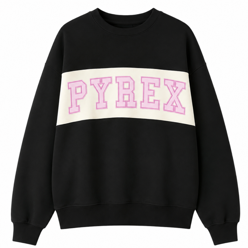 Felpa girocollo Pyrex