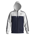 Felpa Kappa full zip con cappuccio e design color block