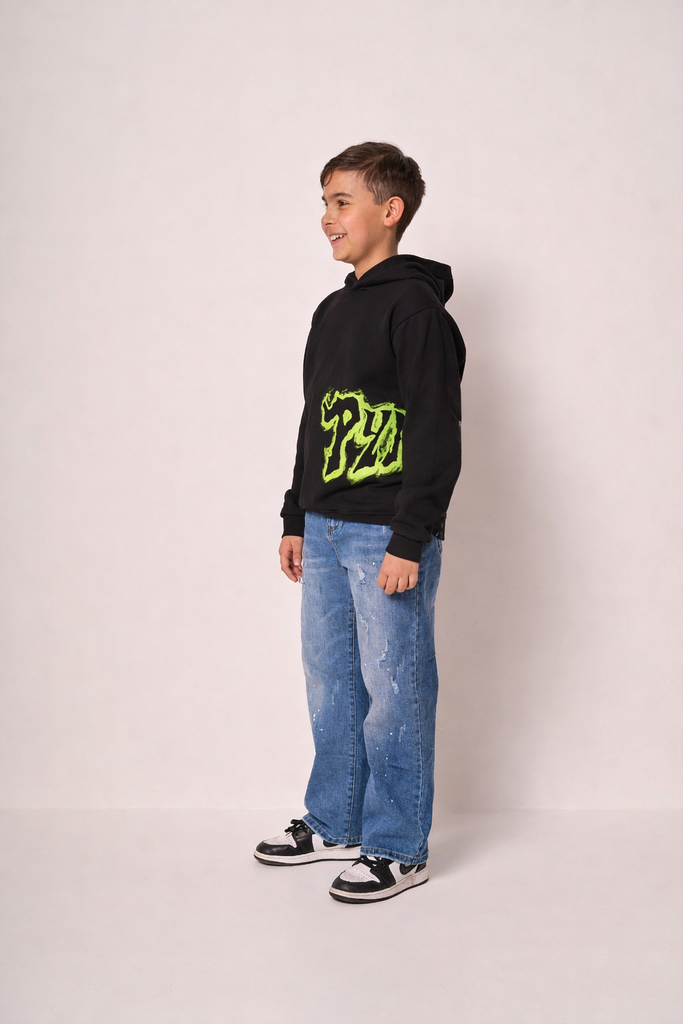 felpa bambino con logo "PYREX"